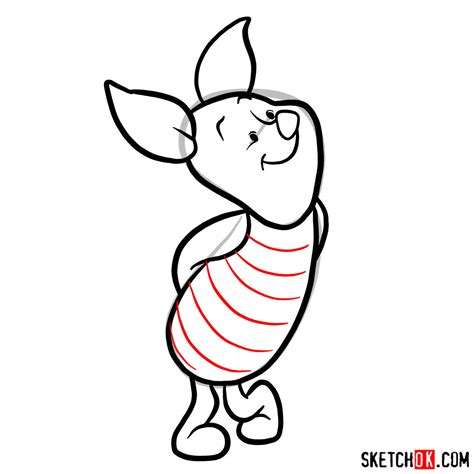 How To Draw Piglet Easy Step By Step Disney Character