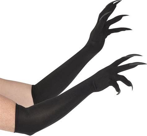 Cat Woman Claw Gloves Black One Size 1 Pair Amazonca Clothing Shoes And Accessories