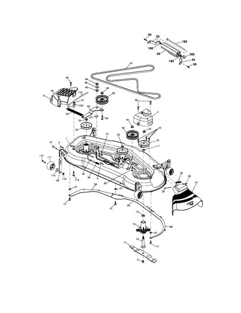 Craftsman Inch Mower Deck Parts Diagram