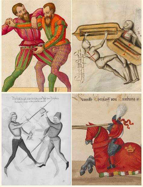 Medieval Martial Arts Fights Books Manuscripts De Arte Etsy