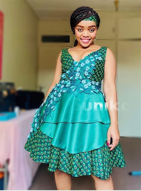 14 Shweshwe Dresses With Lace Sunika Magazine