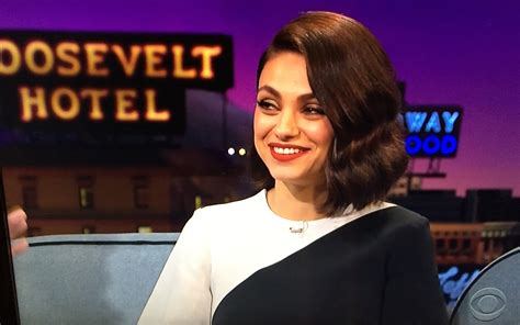 Mila Kunis Late Night Talk Show Appearing On Late Late Show With