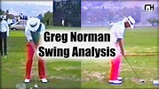 Greg Norman Golf Swing Analysis - YouTube
