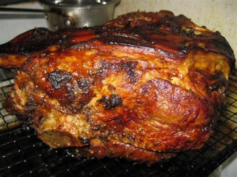 Roast for 15 minutes, then lower heat to 375 degrees f and continue roasting until the meat thermometer reads 145 degrees f. Puerto Rican Roast Pork Shoulder Recipe - Food.com ...