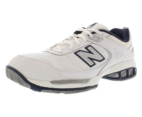 New Balance Men`s Mc806 D Width Tennis Shoes White 105 White