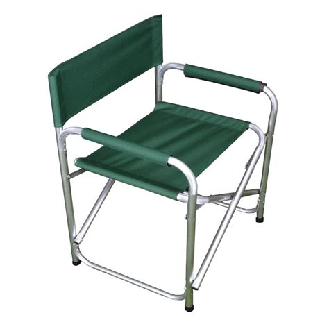 Folding Canvas Aluminium Directors Garden Outdoor Chair In Green Or Black Ebay