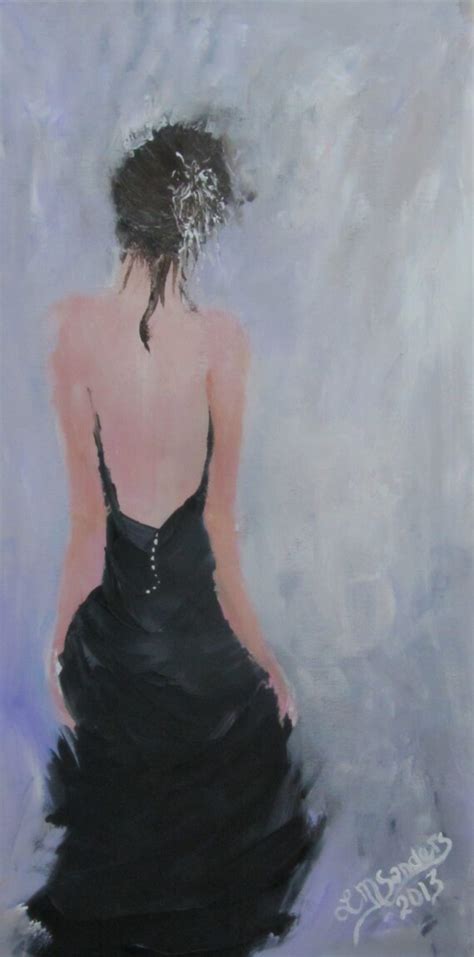 Acrylic Impressionistic Figure Painting By Flowerbranchstudio