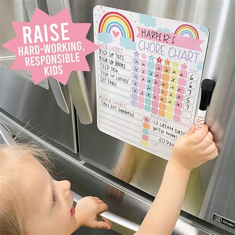 Buy Rainbow Kids Chore Chart Magnetic Reward Chart For Kids Good