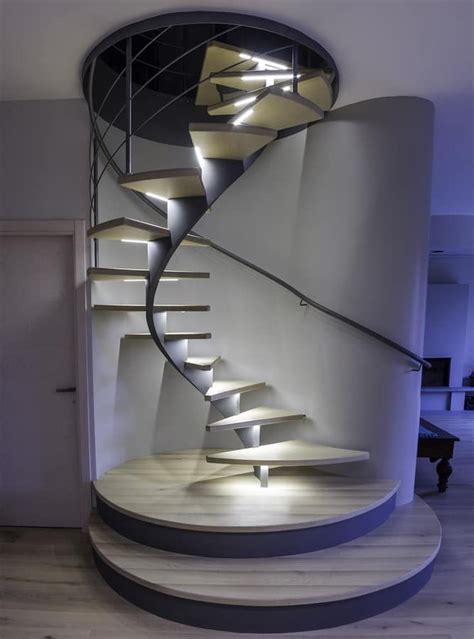 Spiral Staircase With Lights Yahoo Image Search Results Stairs