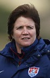 April Heinrichs, Head Coach of USA looks on during the women's U19 ...