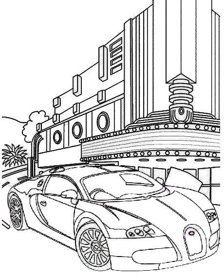 Bugatti Divo Car Coloring Page Coloring Pages Race Car Coloring