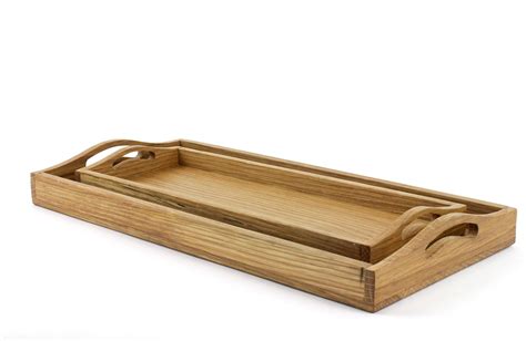 Rustic Serving Tray With Handles Wooden Serving Tray Farmhouse