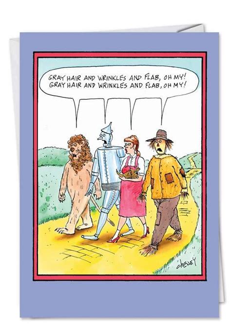 Oz Hysterical Birthday Printed Greeting Card In Birthday Jokes