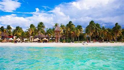 Mexico Cancun Beach Yucatan Caribbean Sea Peninsula