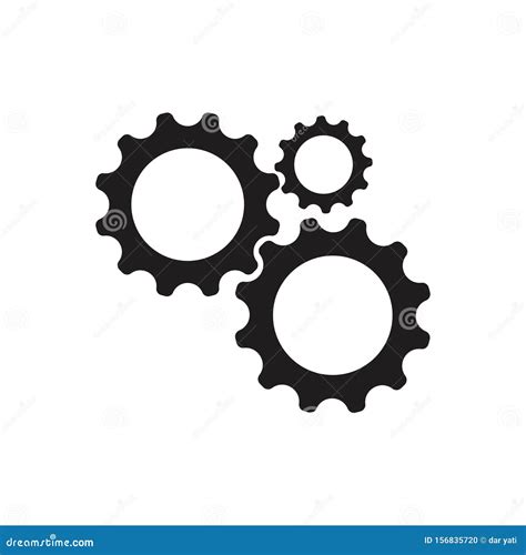 Gear Logo Template Vector Icon Illustration Stock Vector Illustration