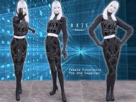 Axis Futuristic Female Set By Helsoseira Via Tsr Sci Fi Alien