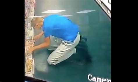 A Man Was Filmed Jerking Off To A Magazine In The Supermarket Aisle