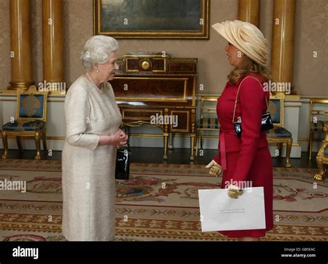 Britains Queen Elizabeth Ii Receives The Ambassador Of Lebanon Inaam