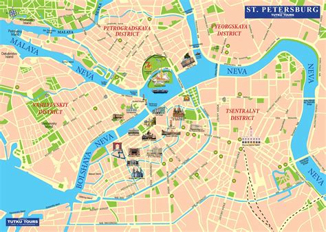 It is tourist map of st. 29 St Petersburg On A Map - Maps Database Source