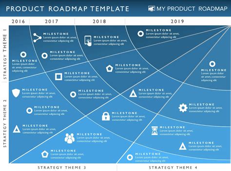 Steps Technology Roadmap Powerpoint Template Slidemodel In