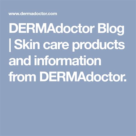 Dermadoctor Blog Dermadoctor Blog Dermadoctor Skin Care Blog
