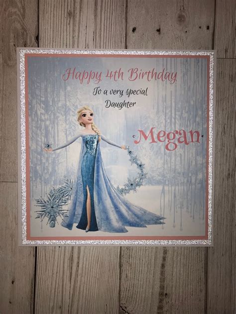 Xl Handmade Personalised Frozen 2 Birthday Card Etsy
