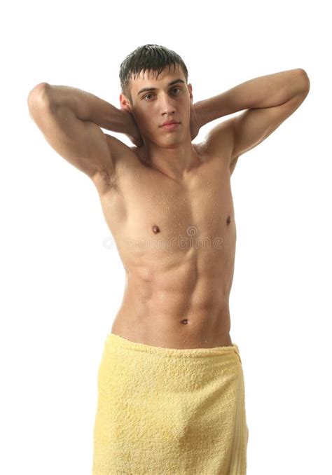 Wet Man Stock Image Image Of Muscular Fitness Model