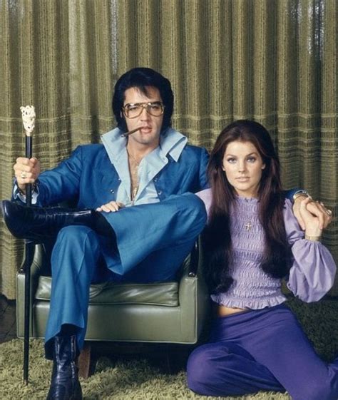 Elvis Presley At Graceland With Priscilla Elvis Costume