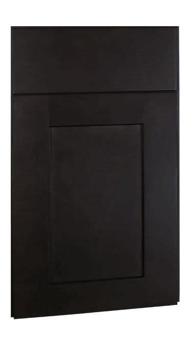 Shaker Maple Charcoal Brushed Black Glaze Frameless Cabinets