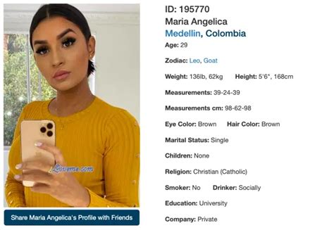 meet maria angelica a colombian woman from medellin