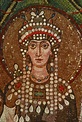 Here is another mosaic piece from the Byzantine time. Here we see several pieces of tiny colored ...