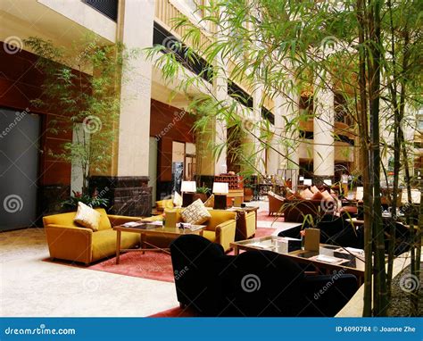 Luxury Hotel Lobby Restaurant Stock Photo Image Of Brightly