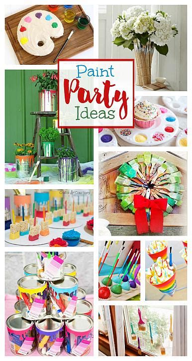 The most common zoom party ideas material is paper. DecoArt Blog - Entertaining - Paint Party Ideas