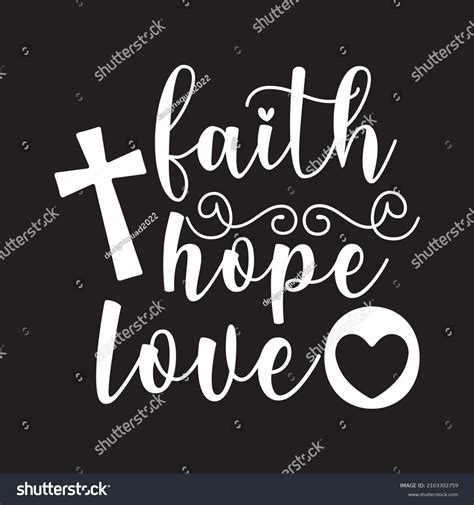 Faith Hope Love Vector File Stock Vector Royalty Free 2103302759