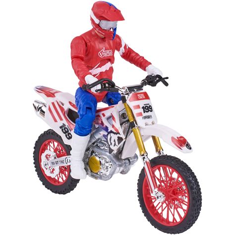 Adventure Force Red Nitro Circus Dirt Bike And Rider With Sound Effects
