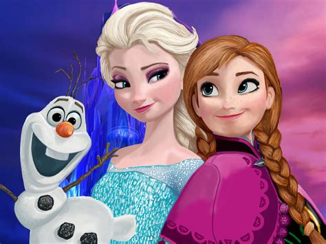 free download elsa anna and olaf frozen photo 37273047 [1024x768] for your desktop mobile