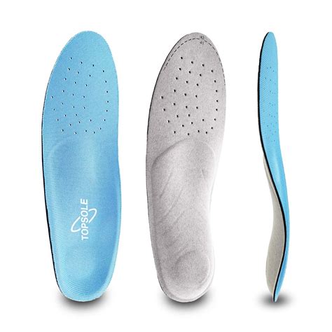 Topsole Orthotic Metatarsal For Leather Shoes Insole Arch Support Ultra Thin Full Length Inserts
