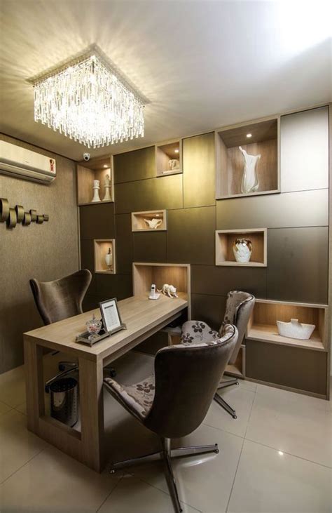 This type of office cabin interior design ideally suits workspaces, where there is a lack of space. Elegant Small Office Cabin Interior Gallery in 2020 ...