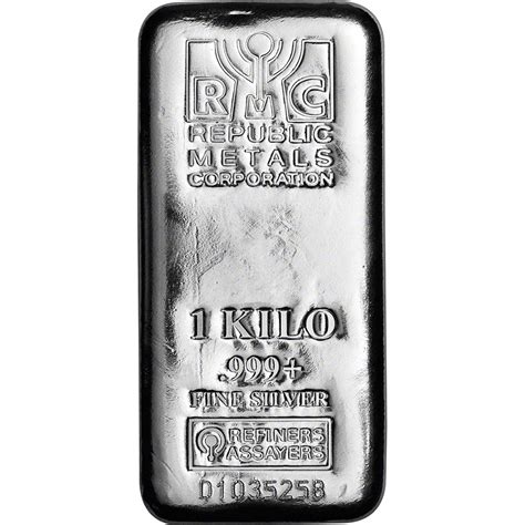 Kilo 3215 Oz Rmc Silver Bar Republic Metals Corp 999 Fine