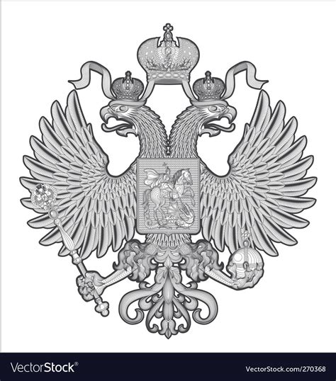 Russian Eagle Royalty Free Vector Image Vectorstock