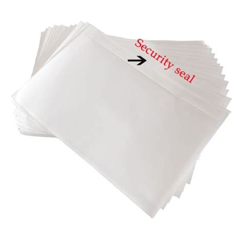 500 6x9 Clear Packing List Shipping Mailing Label Envelopes Adhesive