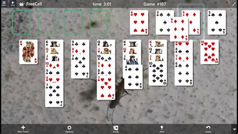 Freecell Game 186 To 190 Solved Microsoft Solitaire Youtube