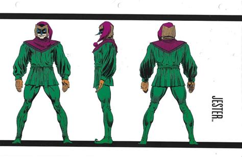 Official Handbook Of The Marvel Universe Sheet Jester Comic