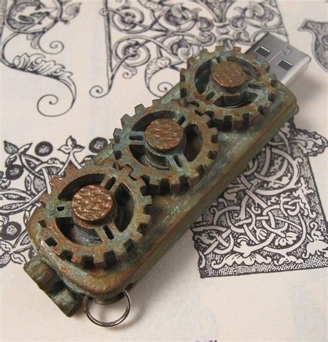Steampunk Usb Drive Copper And Patina Finish By Cerriousdesign Usb
