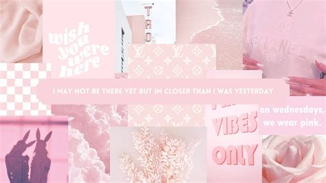 Baby Pink Aesthetic Wallpaper Collage