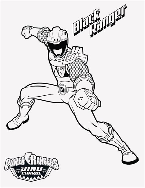 Blue Power Ranger Coloring Page
