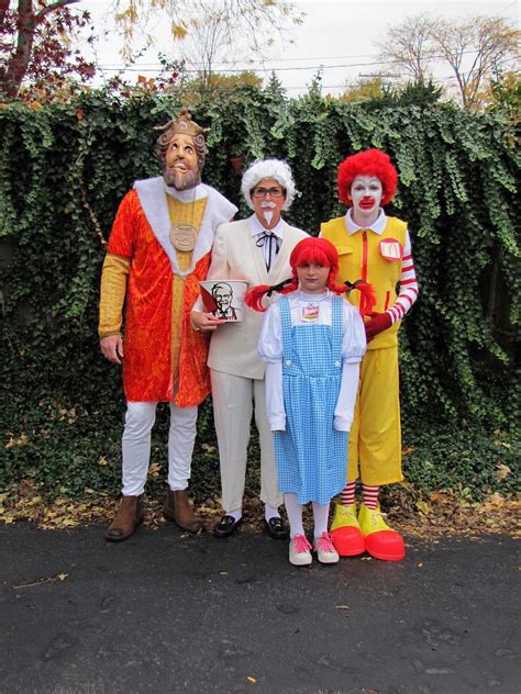 burger king colonel sanders ronald mcdonald and wendy halloween costume … in 2020 funny group