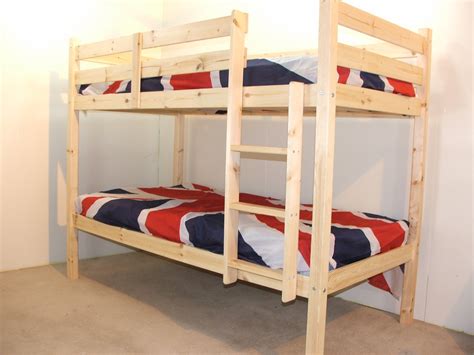 Bunk beds with mattresses can be a fun and convenient addition to a small bedroom or guest room. Goliath 3ft Single Solid Pine HEAVY DUTY LOW Bunk Bed