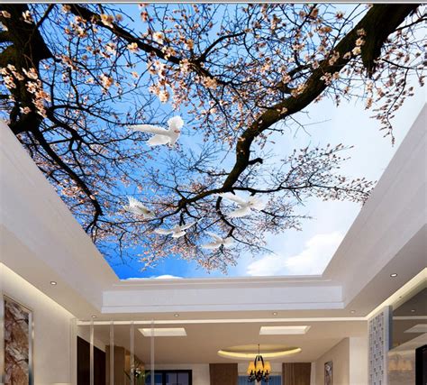 Buy Europe 3d Ceiling Plum Branches Sky