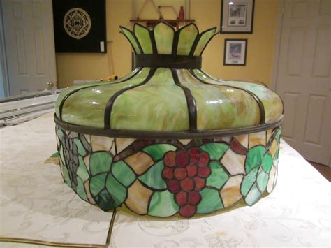 Vintage Leaded Glass Lamp Shade Collectors Weekly